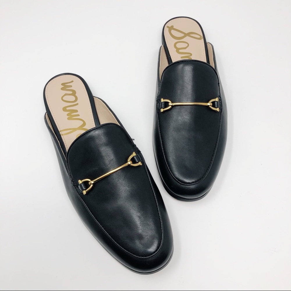 Sam Edelman Lounette Black Leather Mules - Picture 3 of 11